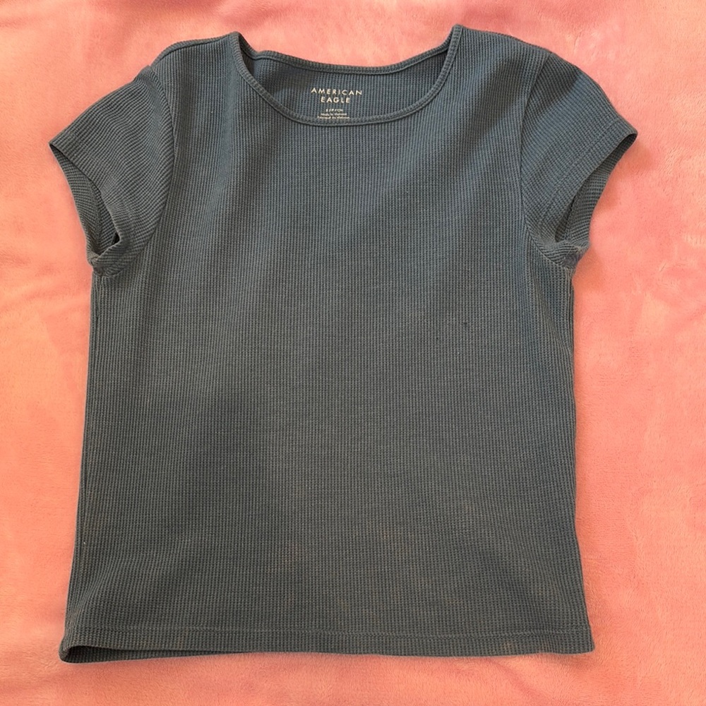 American Eagle Outfitters Blue Short Sleeve Tee